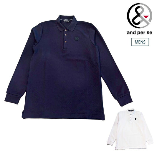 and per se アンパスィ ゴルフウェア メンズ 長袖シャツ AMF9395W1