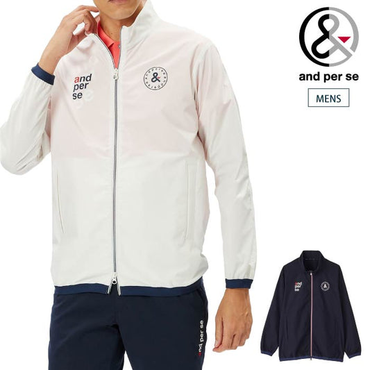 and per se アンパスィ メンズ マルチウェザーフルジップジャケット 軽量・耐久撥水・防風・透湿 AMS1104G1