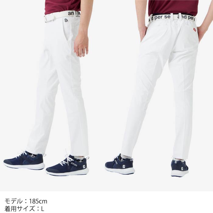 and per se アンパスィ メンズ 透け防止マルチストレッチロングパンツ 高遮熱性 紫外線遮蔽性AMS5003E2