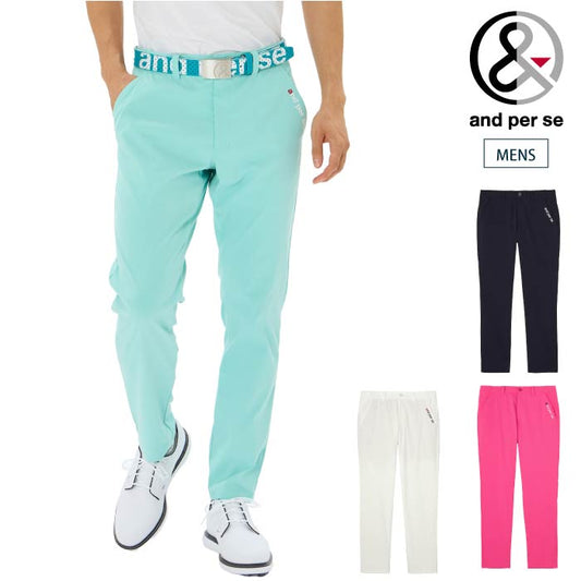 and per se アンパスィ ゴルフウェア メンズ オールラウンダーパンツ ストレッチ・はっ水・UVプロテクト・静電気ケア ams5015e1