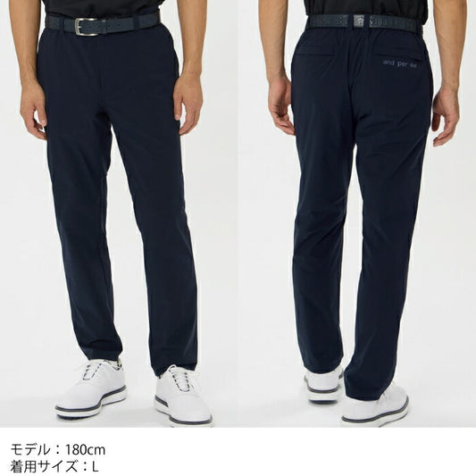 and per se アンパスィ ゴルフウェア メンズ マルチウェザーパンツ ロングパンツ マルチストレッチ はっ水 UV 抗菌防臭 透湿 ams5046g1