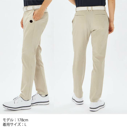 and per se アンパスィ ゴルフウェア メンズ ストレッチジャカードパンツ ストレッチ はっ水 AMS5095E7