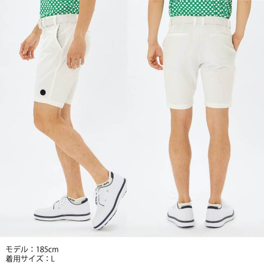 and per se アンパスィ ゴルフウェア メンズ ストレッチジャカードハーフパンツ 速乾性 ストレッチ性 はっ水 AMS5595E7