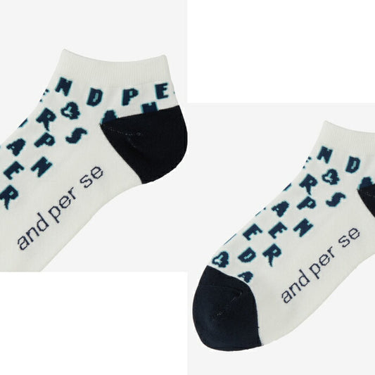 and per se アンパスィ ゴルフウェア メンズ アンクルソックス 吸汗速乾 抗菌防臭機能付 日本製
