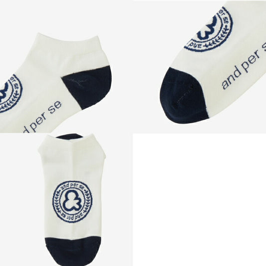 and per se アンパスィ ゴルフウェア メンズ アンクルソックス 靴下 吸汗速乾 抗菌防臭 日本製 AMS8036