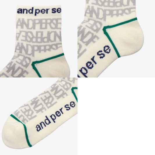 and per se アンパスィ ゴルフウェア メンズ ショートソックス 日本製 ams8055【メール便可】