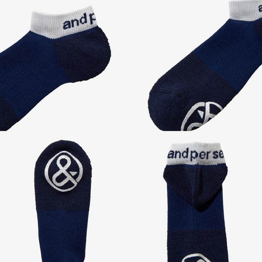 and per se アンパスィ ゴルフウェア メンズ PAPERサポートアンクルソックス ams8074