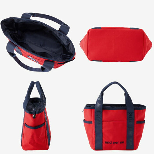 and per se アンパスィ ゴルフ メンズ レディース 定番カートバッグ ユニセックス 刺繍ワッペン ポケット付き aua7016