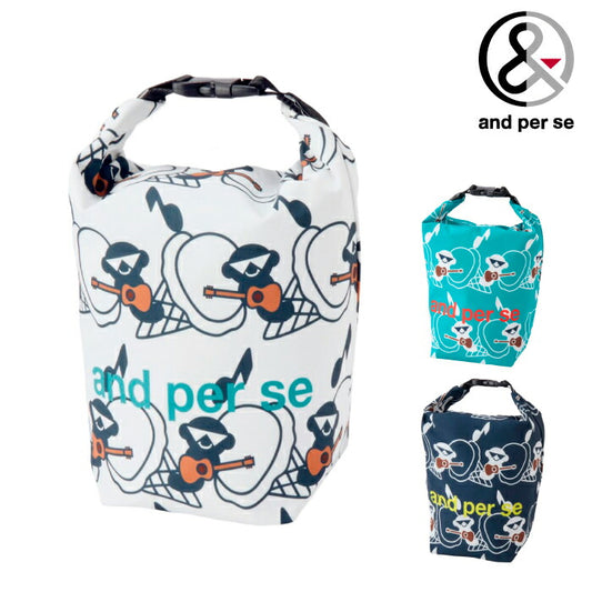 and per se アンパスィ ゴルフ メンズ レディース コンパクト収納保冷バッグ ペットボトル4本収納可能 aus7036