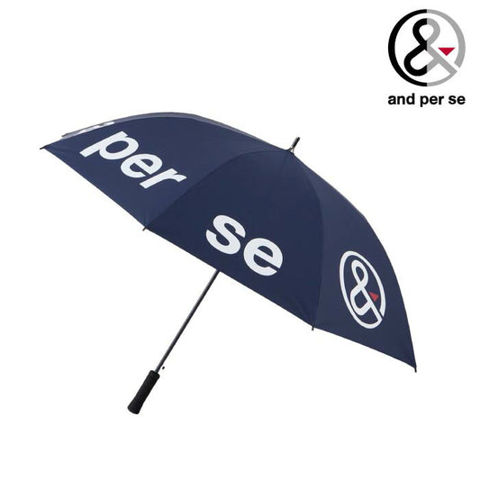 and per se アンパスィ ゴルフウェア メンズ レディース ゴルフアンブレラサマーシールド UVカット 日傘 雨傘 遮熱 遮光 特殊加工生地 AUS8315