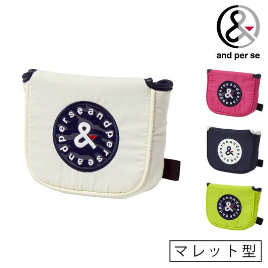 and per se アンパスィ ゴルフウェア メンズ レディース パターカバー(マレット型) 定番品 aus8365