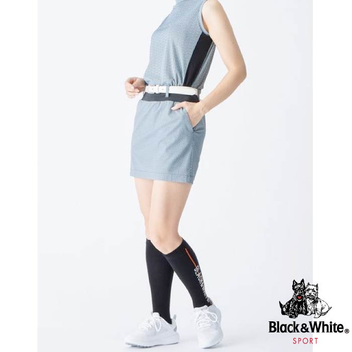 Black&white ブラック&ホワイト レディース ドットプリントスカート BLS4003WU