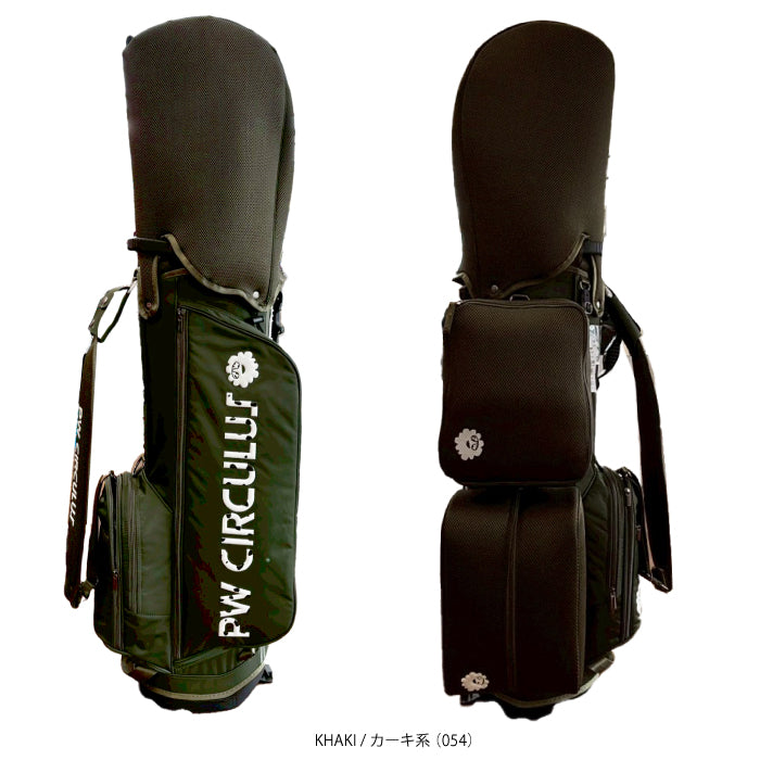 【送料無料】PW CIRCULUS ピーダブリュサーキュラス ゴルフ メンズ レディース UNISEX デタッチャブル キャディバッグ シューズケース ランドリーケース付 BO7IGM0301