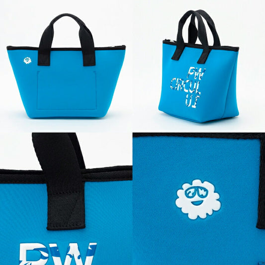 PW CIRCULUS ピーダブリュサーキュラス ゴルフ メンズ レディース UNISEX PW ロゴカートバッグ ネオプレン素材 フルファスナー 内ポケット BO7IGW0021