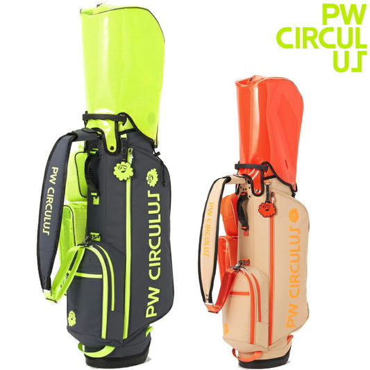 PW CIRCULUS ピーダブリュサーキュラス ゴルフ メンズ レディース UNISEX デタッチャブル キャディバッグ PVCフード ミニポーチ シューズケース 取り外し可能 bo7ilm0011