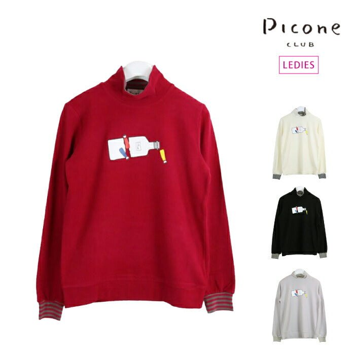 PICONE CLUB ピッコーネクラブ レディース 吸湿発熱長袖ハイネックプルオーバー