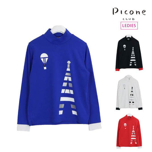 PICONE CLUB ピッコーネクラブ レディース 裏起毛UV長袖ハイネックプルオーバー C319021