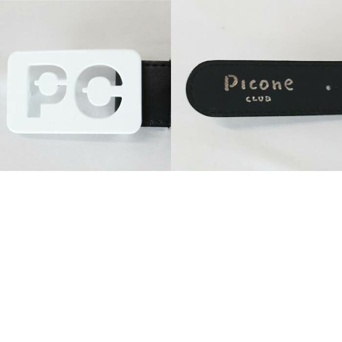 PICONE CLUB ピッコーネクラブ ゴルフ ベルト レディース ロゴバックルメッシュ風ベルト C350209
