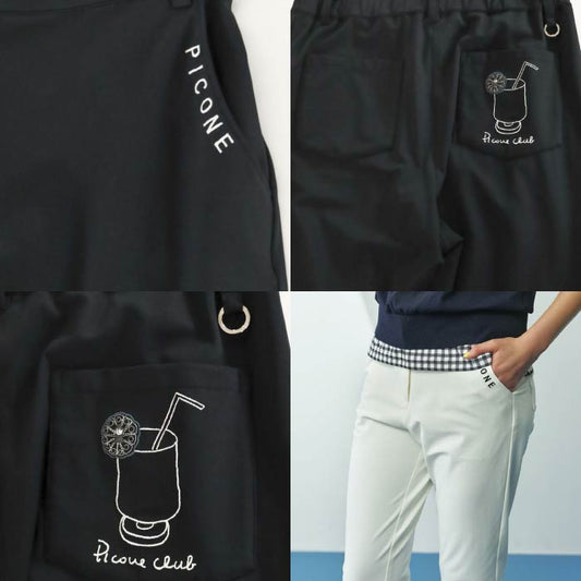 PICONE CLUB ピッコーネクラブ ゴルフパンツ レディース ドリンク柄ポケットロングパンツ C357306