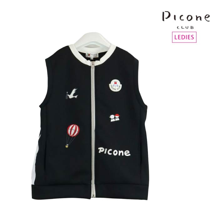 30%OFF SALE】PICONE CLUB ピッコーネクラブ ゴルフウェア レディース ダンボールスウェットベスト UVケア加工 C3 –  GOLFCITY ARD