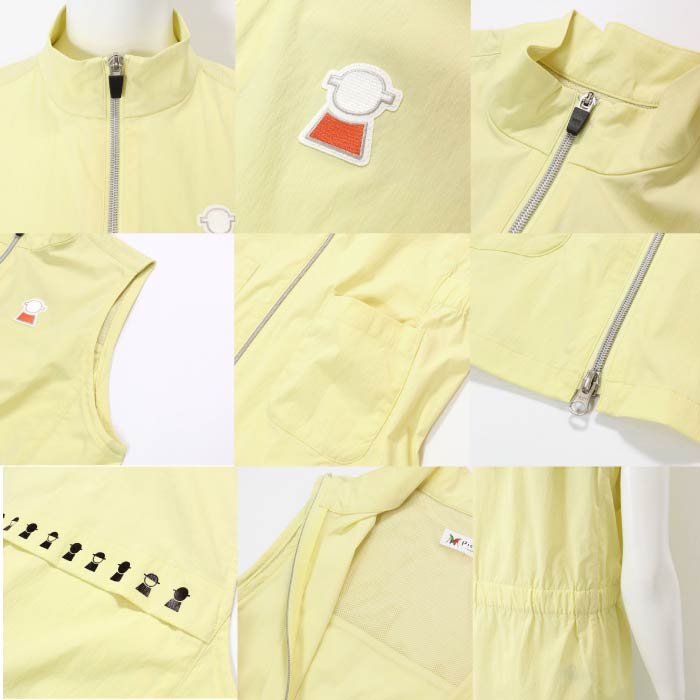 PICONE CLUB ピッコーネクラブ ゴルフウェア レディース UV撥水ミドルジップベスト c454426