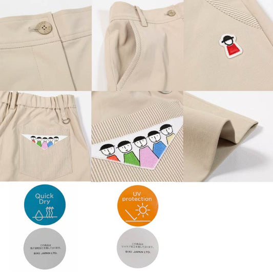 PICONE CLUB ピッコーネクラブ ゴルフウェア レディース UV速乾ストライプ柄ポケットパンツ 伸縮性 c457408