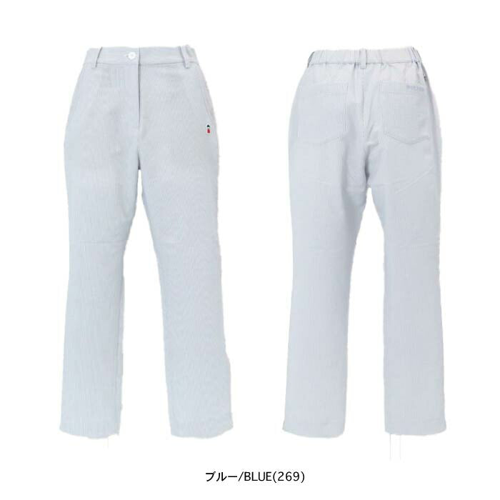 PICONE CLUB ピッコーネクラブ ゴルフウェア レディース 冷感ピコ刺繍ストライプパンツ ドライタッチ イージーケア COOLMAX c457409