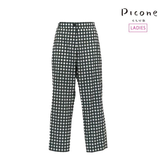 PICONE CLUB ピッコーネクラブ ゴルフウェア レディース 通気速乾チェック柄パンツ c457502