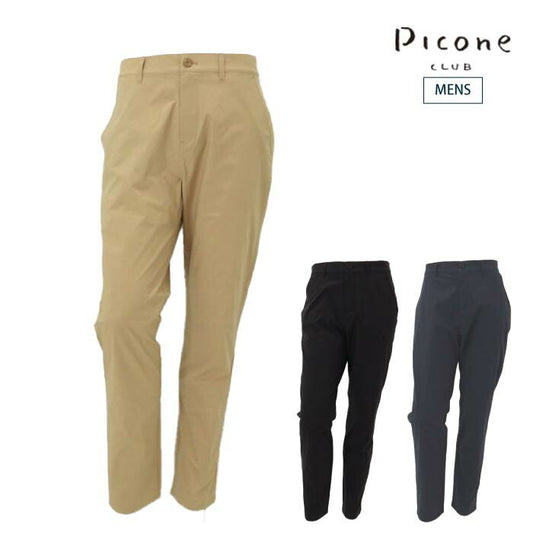 PICONE CLUB ピッコーネクラブ ゴルフウェア メンズ バックモチーフ刺繍撥水パンツ UVカット 接触冷感 c467401