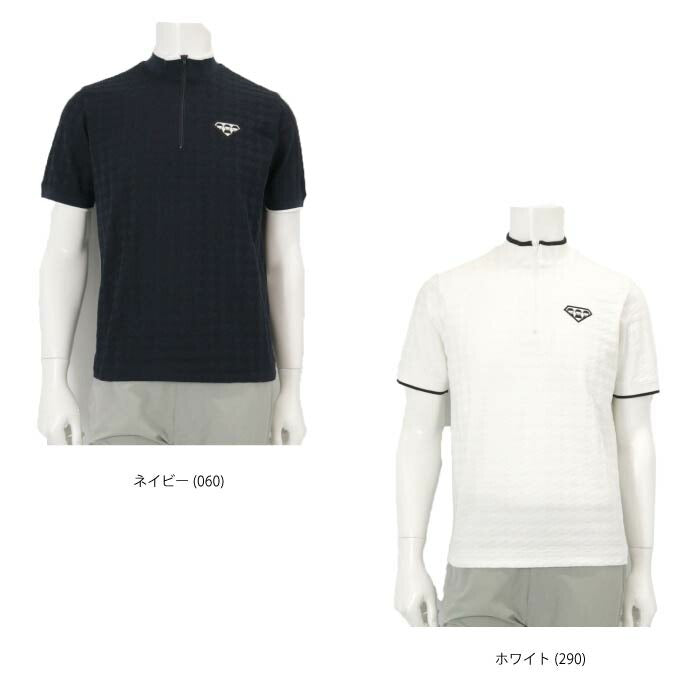PICONE CLUB ピッコーネクラブ ゴルフウェア メンズ UV冷感バイカラーポロシャツ c469410