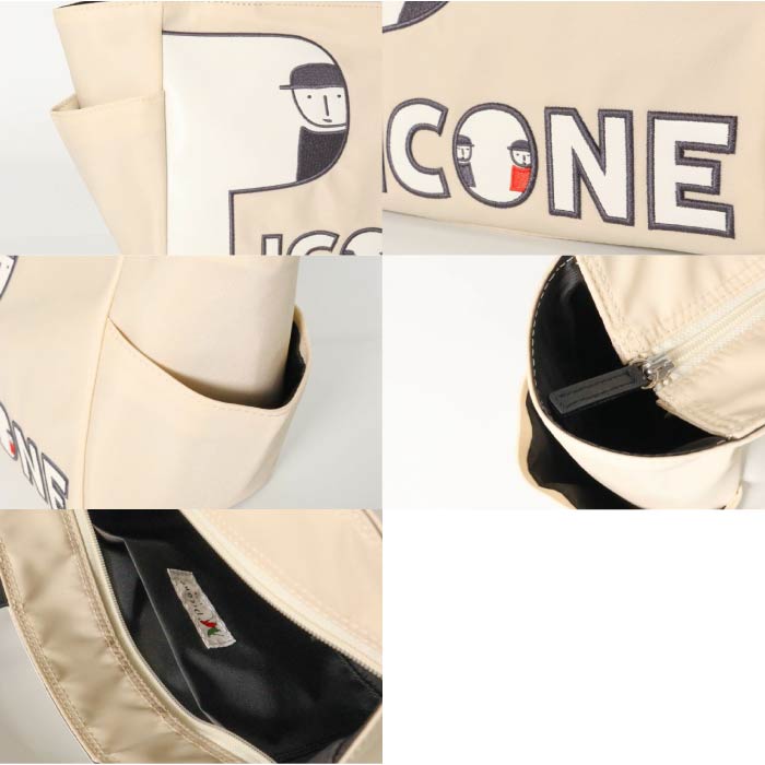 PICONE CLUB ピッコーネクラブ ゴルフバッグ レディース ロゴワッペンナイロンカートバッグ ポケット付き ファスナー付き C510905