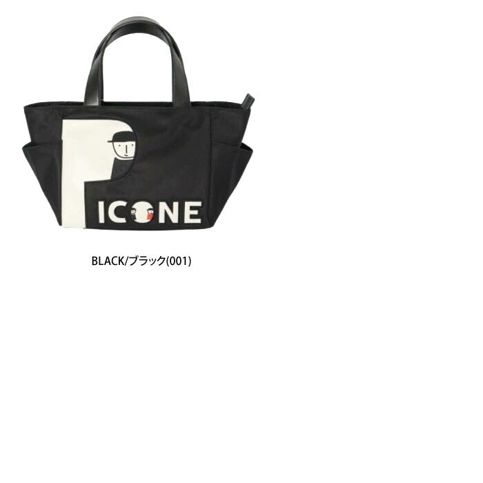 PICONE CLUB ピッコーネクラブ ゴルフバッグ レディース ロゴワッペンナイロンカートバッグ ポケット付き ファスナー付き C510905