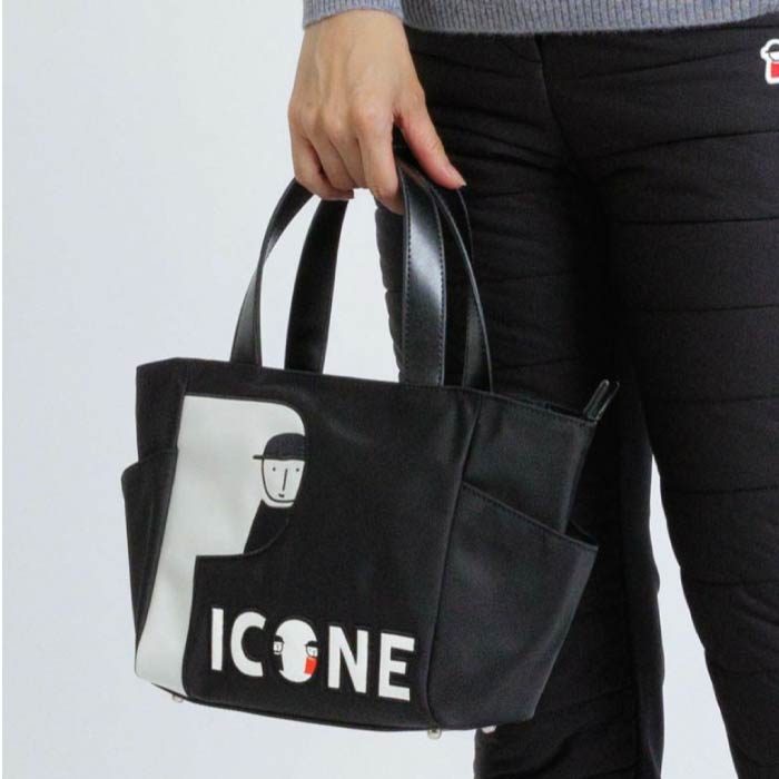 PICONE CLUB ピッコーネクラブ ゴルフバッグ レディース ロゴワッペンナイロンカートバッグ ポケット付き ファスナー付き C510905