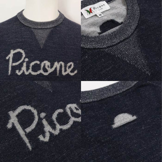 PICONE CLUB ピッコーネクラブ ゴルフウェア メンズ ウール混スウェット風ニット 大人カジュアル C548006