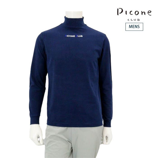 PICONE CLUB ピッコーネクラブ ゴルフウェア メンズ ロゴ刺繍起毛ハイネックプルオーバー ハイクラス素材 アンチピリング ソフト あったか C549007