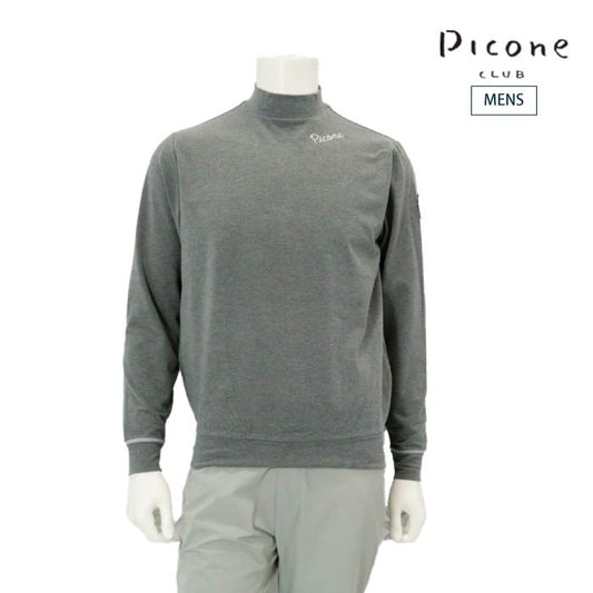 PICONE CLUB ピッコーネクラブ ゴルフウェア メンズポイント刺繍起毛ハイネックプルオーバー ハイクラス素材 アンチピリング スウェードライク C549008