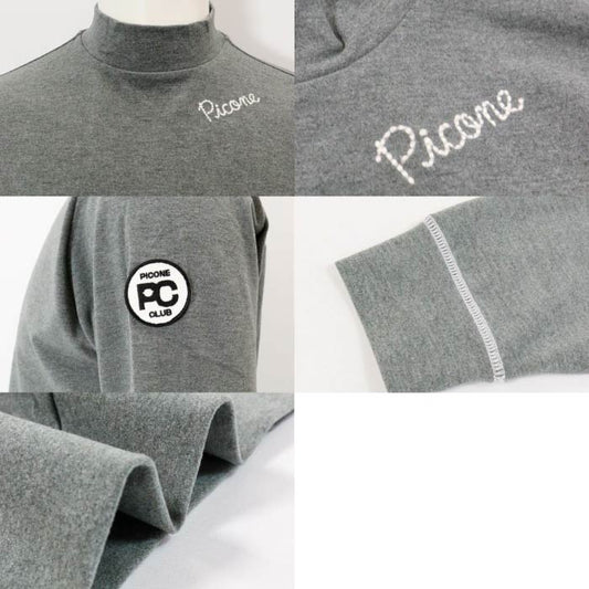 PICONE CLUB ピッコーネクラブ ゴルフウェア メンズポイント刺繍起毛ハイネックプルオーバー ハイクラス素材 アンチピリング スウェードライク C549008