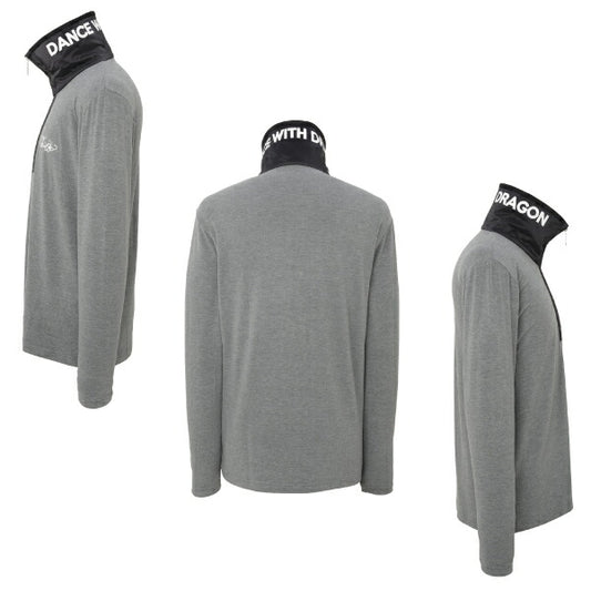 Dance With Dragon ダンスウィズドラゴン メンズ プレミアムWボアカラージップモック ストレッチ性 D1-102111