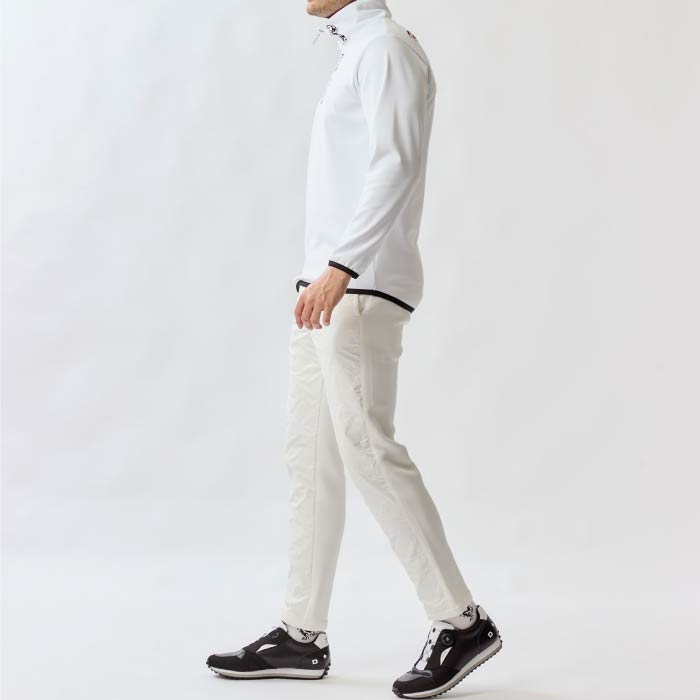 Dance With Dragon ダンスウィズドラゴン メンズ ウィンドウプルーフウォームZIPモック【UVカット/吸水速乾/保温/ストレッチ】 D1-142121