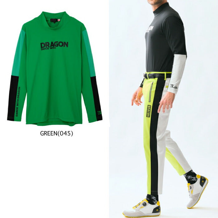 Dance With Dragon ダンスウィズドラゴン メンズ VERTICALマイクロ鹿の子モック D1-149123