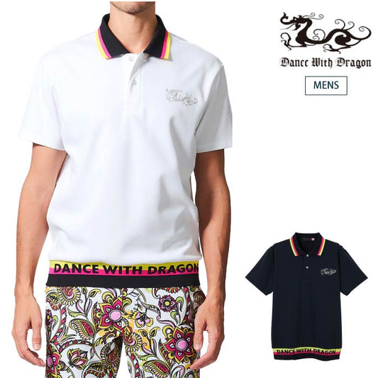 Dance With Dragon ダンスウィズドラゴン ポロシャツ ゴルフウェア メンズ アルパインレイヤーポロ ストレッチ 吸水速乾 D1-155323