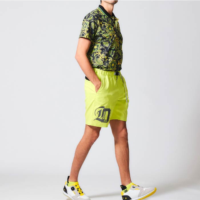 Dance With Dragon ダンスウィズドラゴン ゴルフポロシャツ ゴルフウェア メンズ WILDFLOWERプリントポロ D1-155324