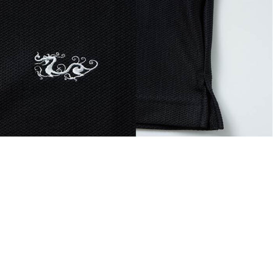 Dance With Dragon ダンスウィズドラゴン ゴルフウェア メンズ 半袖シャツ 2WAYトリコットモック UVカット 吸汗速乾 ストレッチ d1-173318