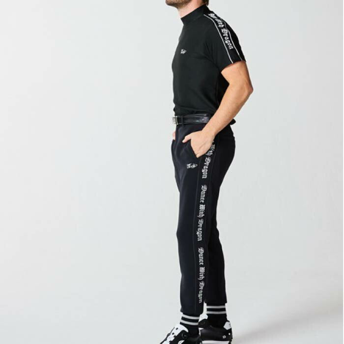 Dance With Dragon ダンスウィズドラゴン ゴルフウェア メンズ 半袖シャツ 2WAYトリコットモック UVカット 吸汗速乾 ストレッチ d1-173318