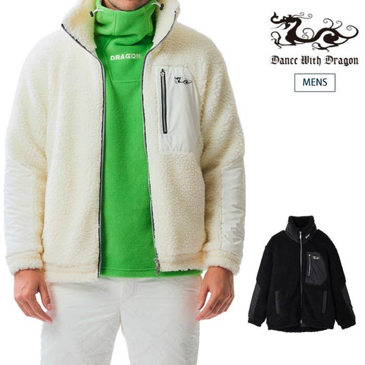 Dance With Dragon ダンスウィズドラゴン メンズ フェイクシープボアブルゾン D1-342120