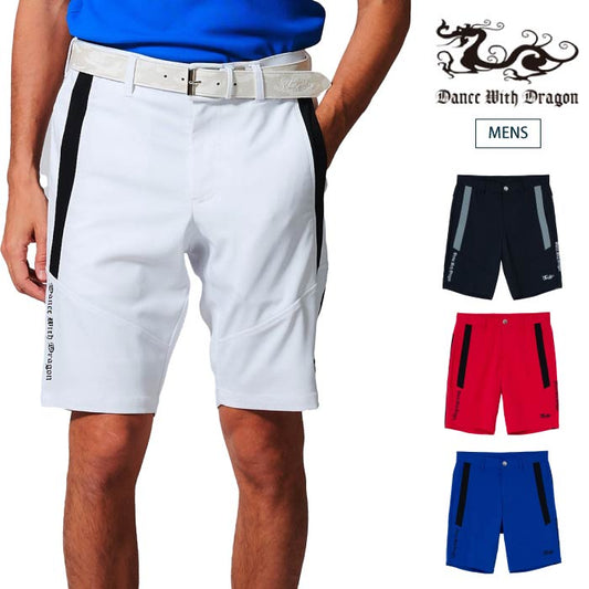 Dance With Dragon ダンスウィズドラゴン ゴルフショートパンツ ゴルフウェア メンズ ATHLEACTオックスショートパンツ 紫外線防止/接触冷感/ストレッチ性/吸水速乾/防透け D1-456320