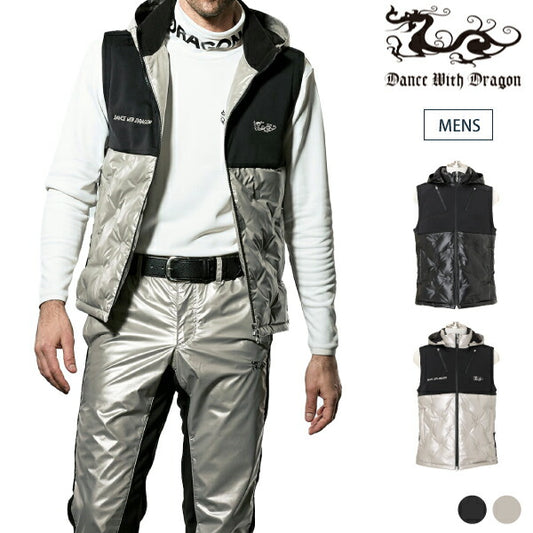 Dance With Dragon ダンスウィズドラゴン メンズ ホットメルトタフタダウンベスト D1-501710