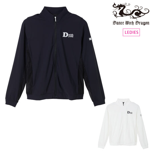 Dance With Dragon ダンスウィズドラゴン ゴルフブルゾン ゴルフウェア レディース シアースイッチライトブルゾン ストレッチ 接触冷感 UVカット D2-253121