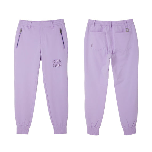 Dance With Dragon ダンスウィズドラゴン ゴルフパンツ ゴルフウェア レディース プリーツリブジョグパンツ ストレッチ セットアップ対応 D2-453120