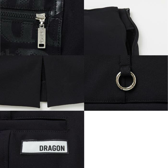 Dance With Dragon ダンスウィズドラゴン ゴルフウェア レディース アシメトリーポケットスリットスカート ペチパンツ付き D2-453321